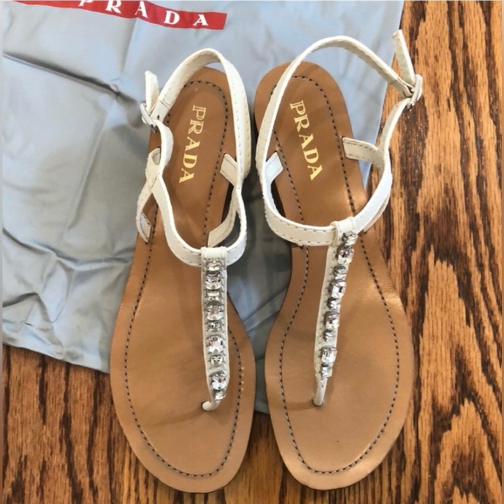Prada Crystal Sandals